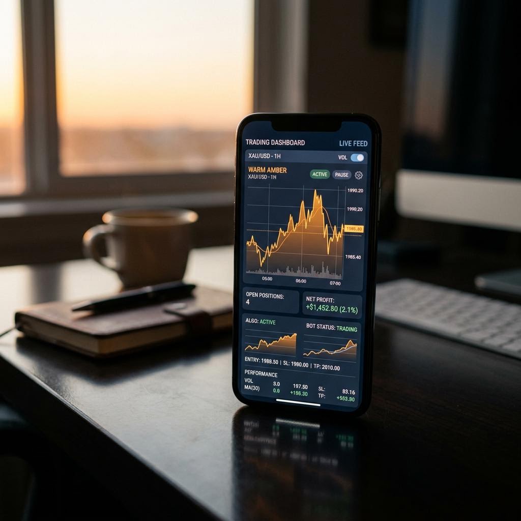 P. F. Hardung Dashboard auf einem modernen Smartphone